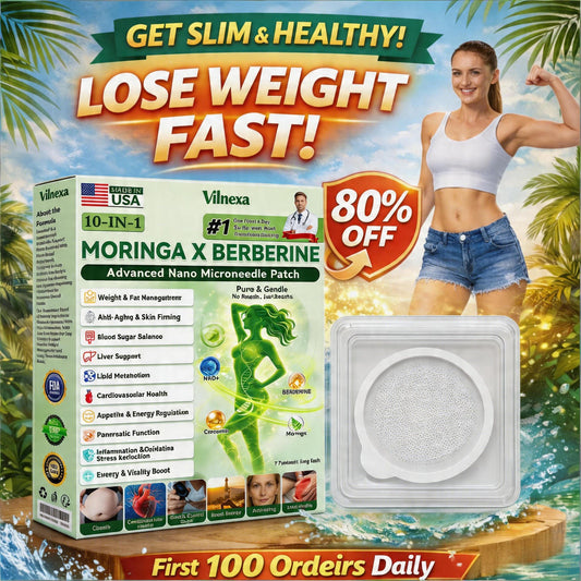 Vilnexa™ 8-in-1 AMPK Metabolic Slimming Patch 🇺🇸 Moringa × Berberine Formula · Supports Weight Management, Metabolic Balance & Daily Comfort