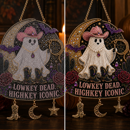 👻LAST DAY 49% OFF -✨Halloween Pearl Diamond Art Hanging Ornament Kit