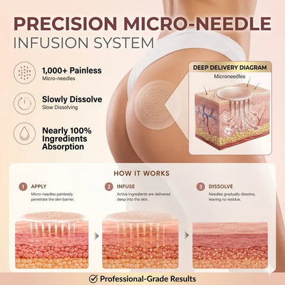 NATRAVOR® CurveSculpt Micro-Patch ✦ Sculpt • Firm • Smooth Lower Body Curves ✦ Micro-Needle Infusion System