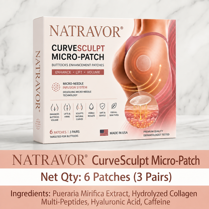 NATRAVOR® CurveSculpt Micro-Patch ✦ Sculpt • Firm • Smooth Lower Body Curves ✦ Micro-Needle Infusion System