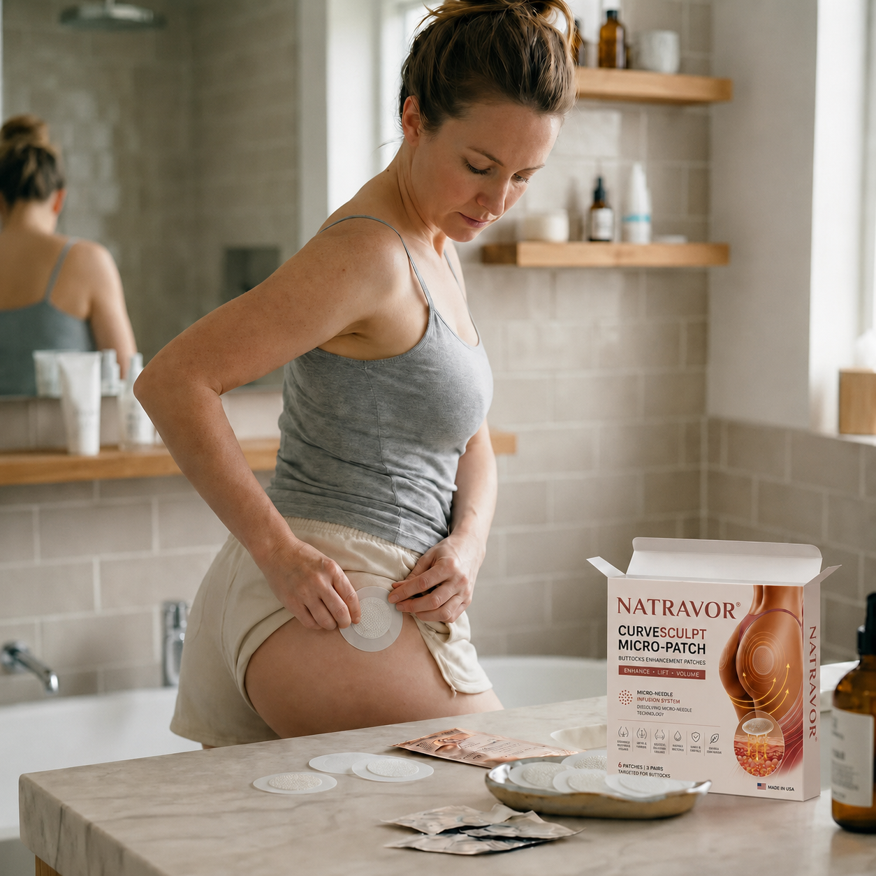 NATRAVOR® CurveSculpt Micro-Patch ✦ Sculpt • Firm • Smooth Lower Body Curves ✦ Micro-Needle Infusion System