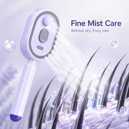 Steam Detangling Brush for Frizzy Hair, Fast Smooth & Shine Hair Comb