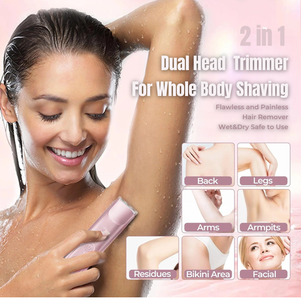 Dual-Head Body & Bikini Trimmer