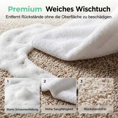 🔥Zeitlich begrenztes Angebot: 50 % Rabatt🔥 Wasserloser Teppichschaum-Fleckenentferner inklusive Handtuch