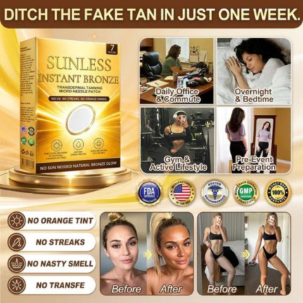Golden Glow Microneedle Patch