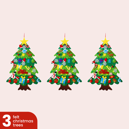 Toddler's Interactive Felt Christmas Tree