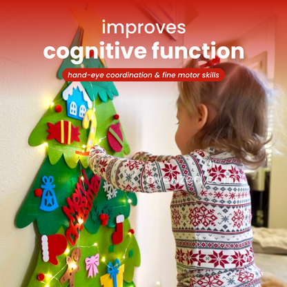 Toddler's Interactive Felt Christmas Tree