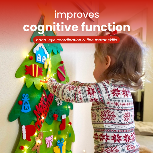 Toddler's Interactive Felt Christmas Tree